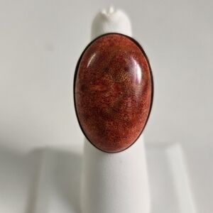 Sterling Silver 925 Coral Ring